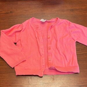 Carter's Coral Pink Knit Cardigan